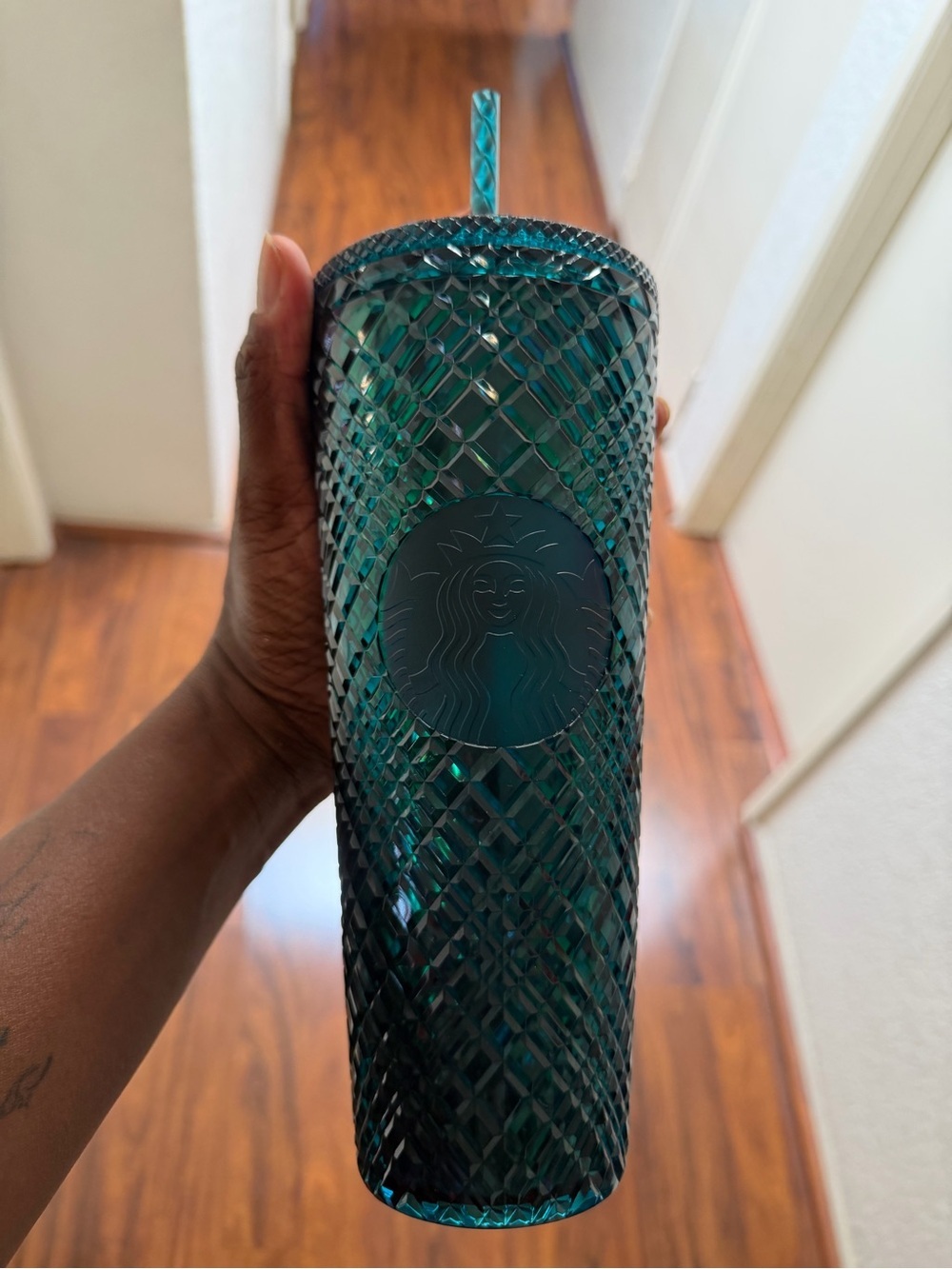 Starbucks Deep Teal Studded Tumbler 24 oz NWT
